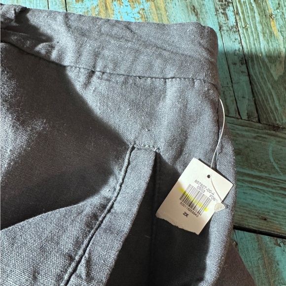 Old Navy High-Waisted Linen-Blend Cargo Straight Leg Pants Size 2X NWT Brand New - Picture 12 of 13